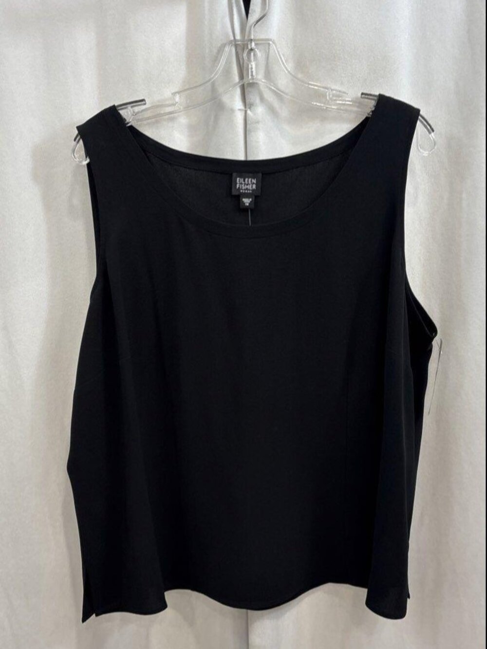 Eileen Fisher Women's 100% Silk Black Tank Top w/ tags